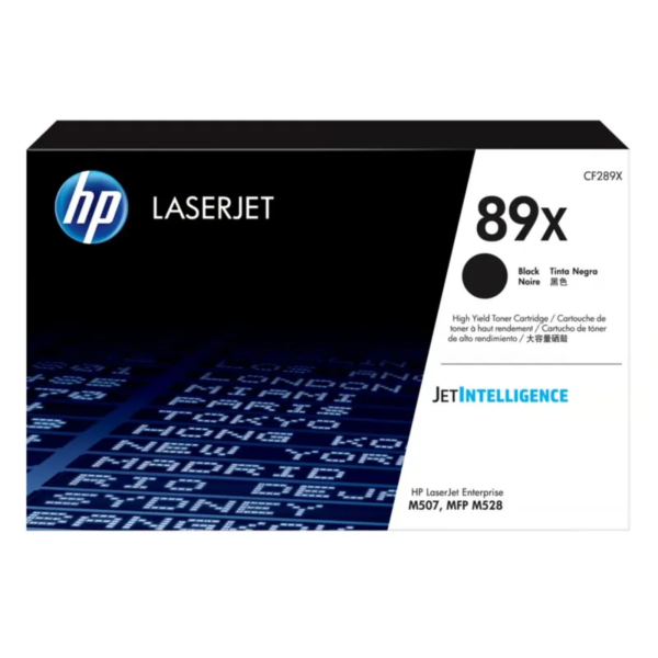 Toner hp cf289x (89x) l.j.e m507,m528 negro 10k pag