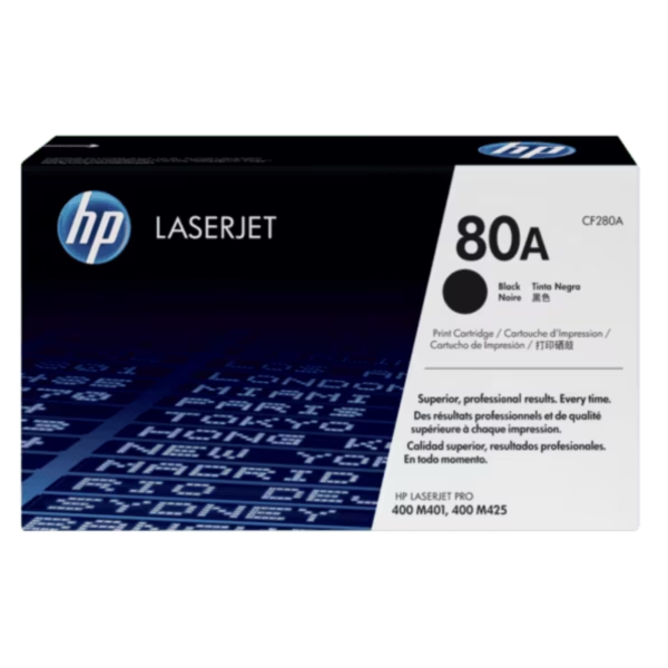 Toner hp cf280a (80a) l.j. m401,m425 negro
