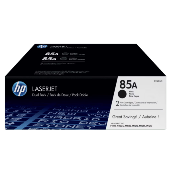 Toner hp ce285ad (85ad) (pack 2 ce285a)