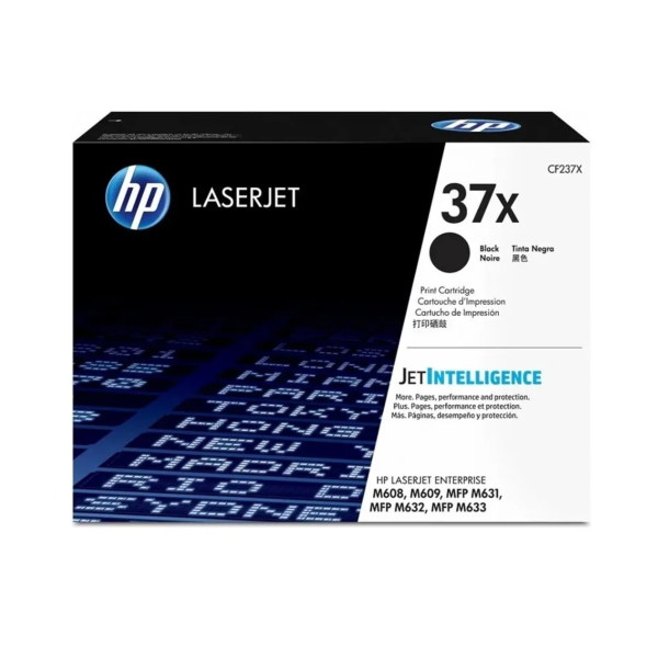 Toner hp cf237x (37x) negro ent m631,m632,m633 25kpg