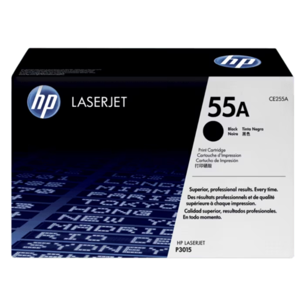 Toner hp ce255a (55a) l.j.  m525, p3015, m521, p3011, p3010  negro 6kpg