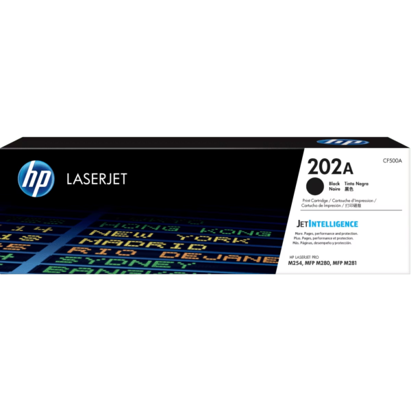 Toner hp cf500a (202a) negro lj pro m254dw, m254dn, m281fdw 1.4 kpgs