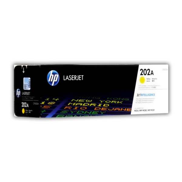 Toner hp cf502a (202a) yellow lj pro m254dw, m254dn, m281fdw 1.3 kpgs