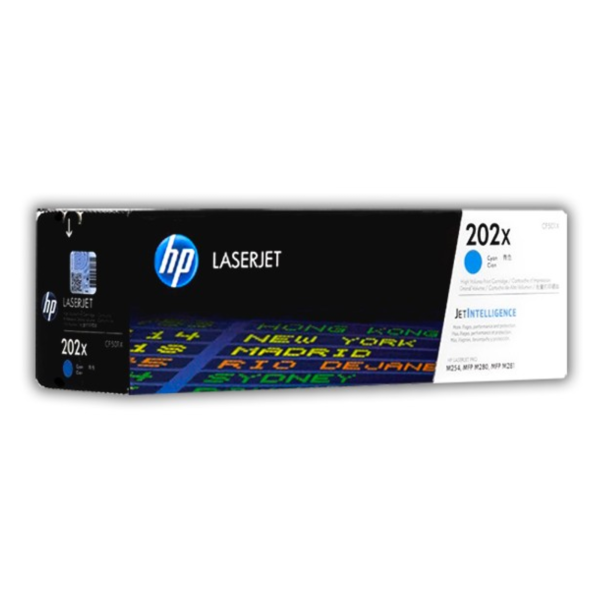 Toner hp cf501x (202x) cyan lj pro m254dw, m254dn, m281fdw  2.5 kpgs