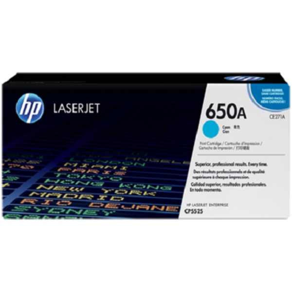 Toner hp ce271a (650a) l.j. cp500, cp5520, cp5525n, m750 cyan
