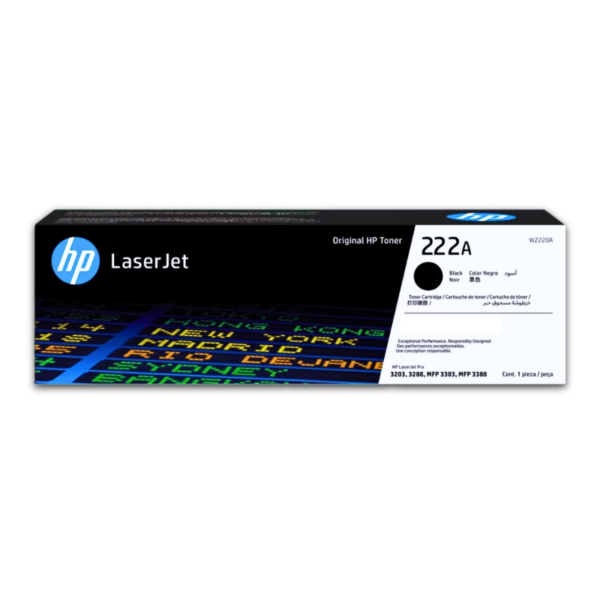 Toner hp w2220a (222a) lj 3201, 3204, 3288, 3303, 3388  black 1,300 pgs
