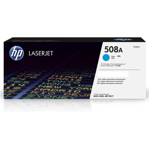 Toner hp cf361a (508a) mfp m577c, m577z;  m552dn, m553dh, m553dn, m553n, m553x, m577dn, m577dnm, M577f cyan 5.0kpg.