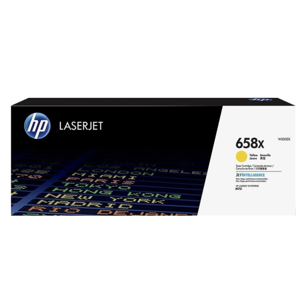 Toner hp w2002x (658x) l.j. m751n y m751dn yellow 28,000 pgs