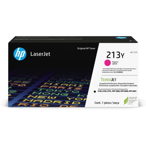 Toner hp w2133y (213y) lj 5700, 5800, 6700, 6701, 6800, 6801 Magenta 12k pgs