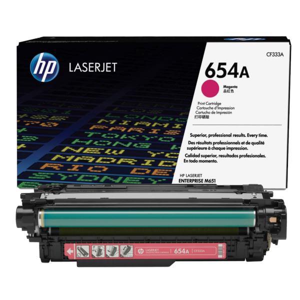 Toner hp cf333a (654a) ent m651 magenta 15.0k pg