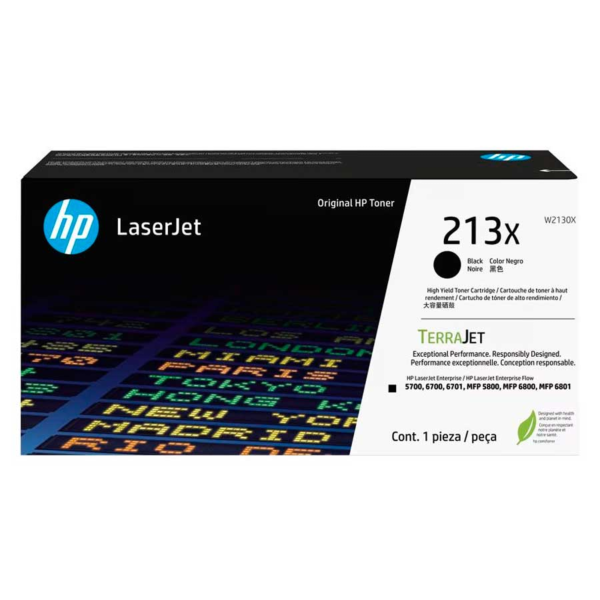 Toner hp w2130x (213x) lj 5700, 5800, 6700, 6701, 6800, 6801, X55745, X654, X677 Black 9,000 pgs