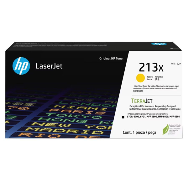 Toner hp w2132x (213x) lj 5700, 5800, 6700, 6701, 6800, 6801, X55745, X654, X677 Yellow 6,000 pgs