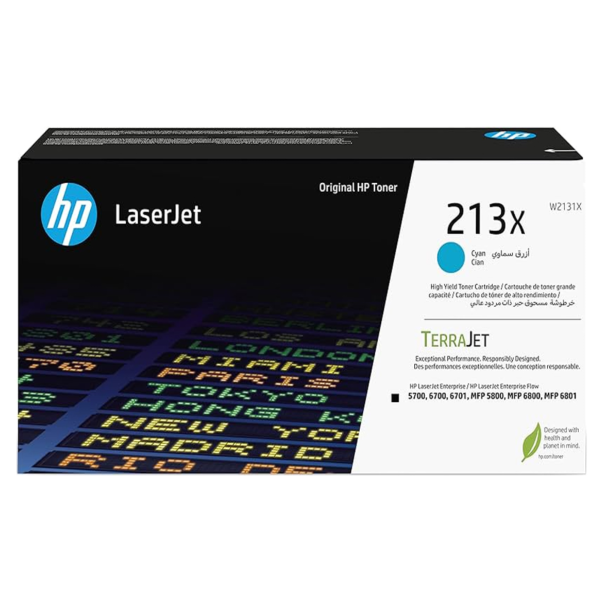 Toner hp w2131x (213x) lj 5700, 5800, 6700, 6701, 6800, 6801, X55745, X654, X677  Cyan 6,000 pgs