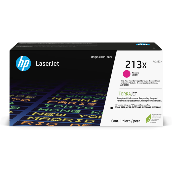 Toner hp w2133x (213x) lj 5700, 5800, 6700, 6701, 6800, 6801, X55745, X654, X677  Magenta 6,000 pgs