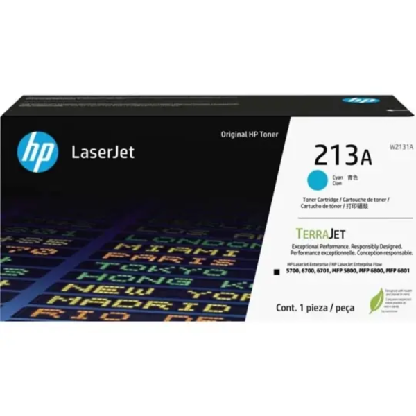 Toner hp w2131a (213a) lj 5700, 5800, 6700, 6701, 6800, 6801, X55745, X654, X677 Cyan 3,000 pgs