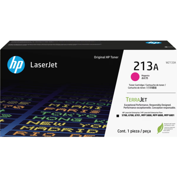 Toner hp w2133a (213a) lj 5700, 5800, 6700, 6701, 6800, 6801, X55745, X654, X677 Magenta 3,000 pgs