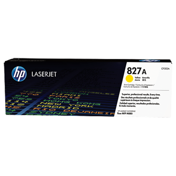 Toner hp cf302a (827a) l.j. m880z, m880z, hp color laserjet managed mfp m880zm, m880zm yellow