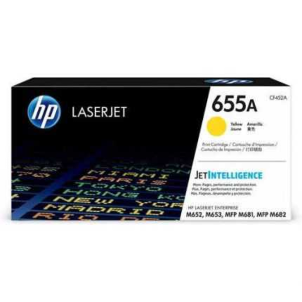 Toner hp cf452a (655a) yellow ent m652 series, m653 series, mfp m681 series,  mfp m682  10.5kpg