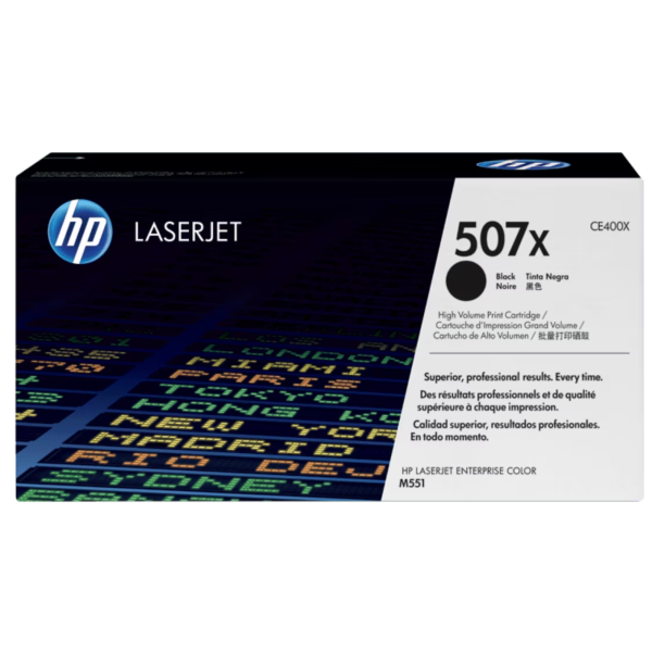 Toner hp ce400x (507x) l.j. m551n/ m551dn/ m551xh/ m570  negro 11000pg