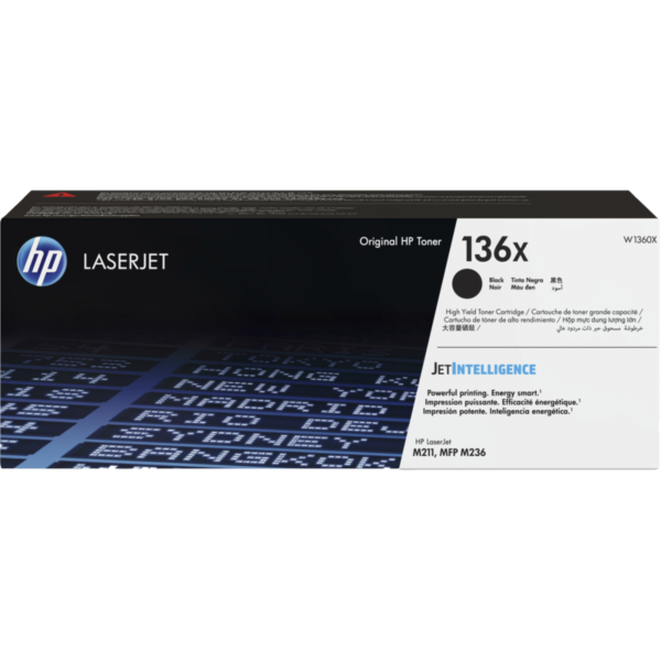 Toner hp w1360x (136x) l.j. m211, mfp m236, m209dwe, m209dw, m211d, mfp m233dw, mfp m233sdn, mfp m233sdw, mfp m234dwe, mfp m234dw  black 2,600 pgs