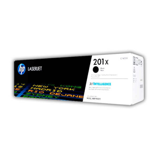Toner hp cf400x (201x) negro para lj pro m252n, m252dw, m277n, m277dw.