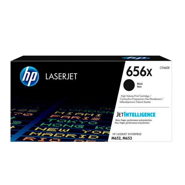 Toner hp cf460x (656x) negro ent m652dn, m652n, m653dn, m653x 27kpg