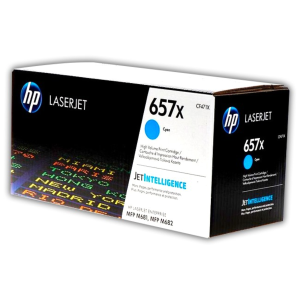 Toner hp cf471x (657x) cyan ent m681z, m682z, m681dh, m681f  23kpg