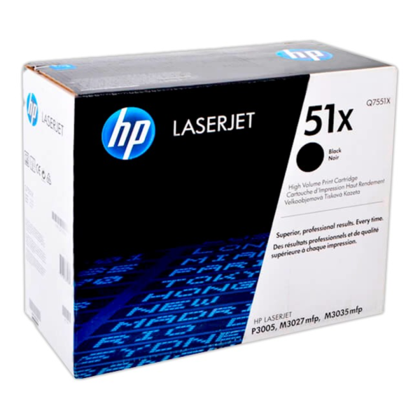 Toner hp q7551x (51x) l.j. m3027, mfp m3035, mfp m3035xs, p3005, p3005x   negro (eol)