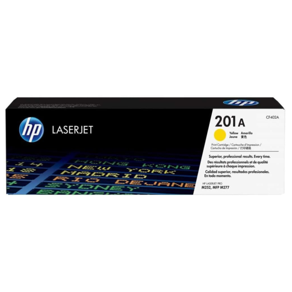 Toner hp cf402a (201a) yellow para lj pro m252n, m252dw, m277n, m277dw