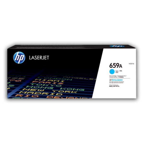Toner hp w2011a (659a) l.j. m856dn, mfp m776dn, flow mfp m776z, flow mfp m776zs cyan 13,000 pgs