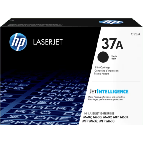 Toner hp cf237a (37a) negro ent m607dn, m607n, m608dn, m608n, m608x, m609dn, m609x,  m631h, m631z, m632fht, m632h, m633fh  11kpg