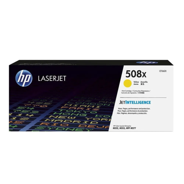 Toner hp cf362x (508x) mfp m553, m552  yellow 9.5kpg.