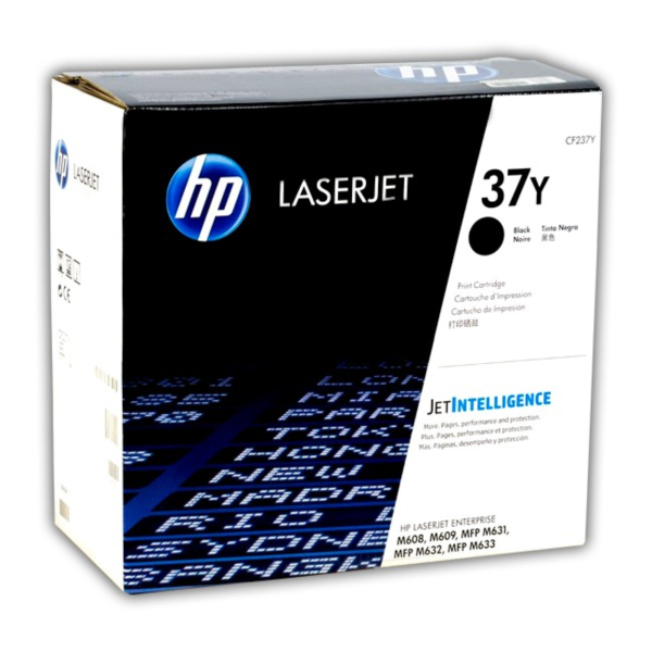 Toner hp cf237y (37y) negro ent m607dn, m607n, m608dn, m608n, m608x, m609dn, m609x,  m631h, m631z, m632fht, m632h, m633fh  41kpg