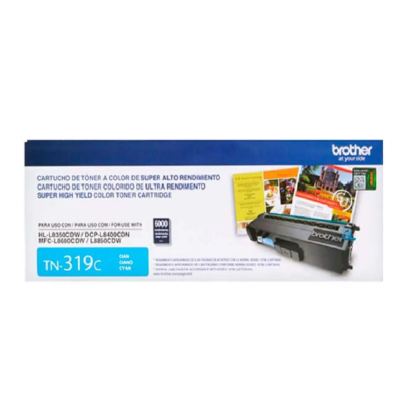 Toner brother tn319c hl-l8350/mfc-l8850 (6000 pag) cyan