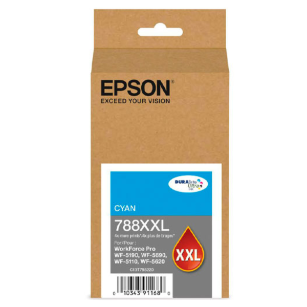 Tinta epson t748xxl220-al wf-6590, wf-8590, wf-6090, wf-8090 cian