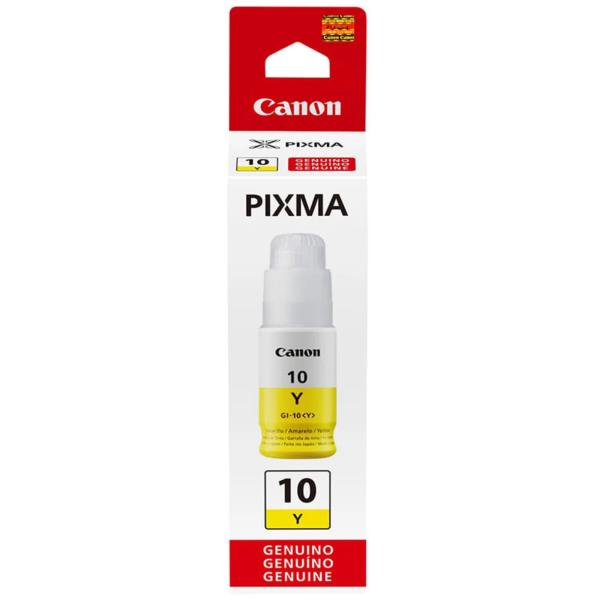 Tinta canon gi-10y yellow g5010, g5011, g6010, g6011, g7010, gm2010, gm2011, gm4010