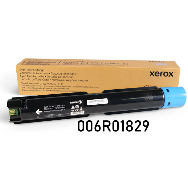 Toner xerox 006r01829 cyan para c7120, c7125, c7130