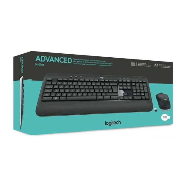 Teclado logitech + mouse mk540 wireless usb sp black
