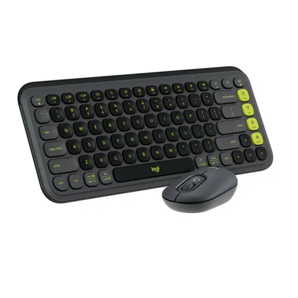 Teclado logitech + mouse pop icon bluetooth/wireless sp / copilot/ graphite