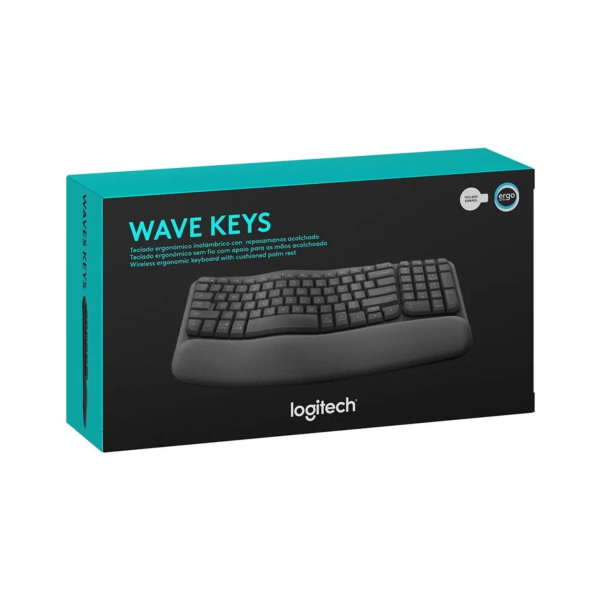 Teclado logitech ergo wave wireless bolt/ bt / sp graphite