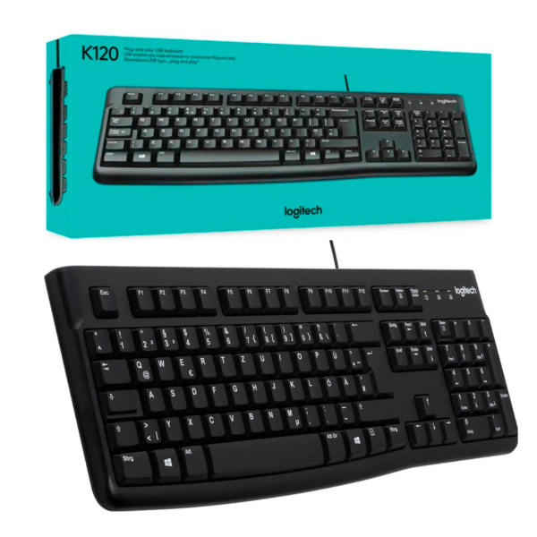 Teclado logitech k120 usb sp black
