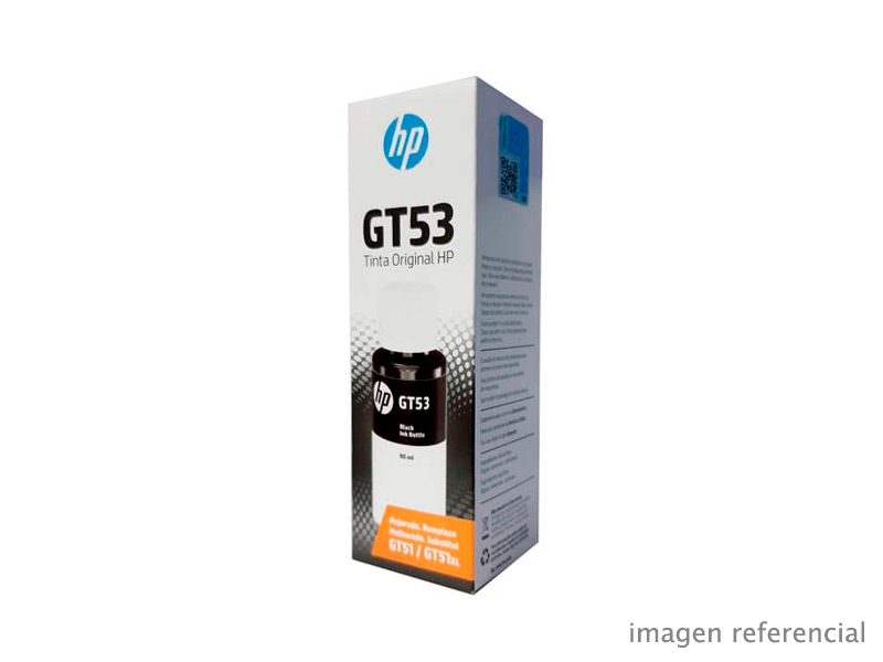 1VV22AL Tinta HP GT53 Negra 1VV22AL Botella para 315,415, 4,000 páginas