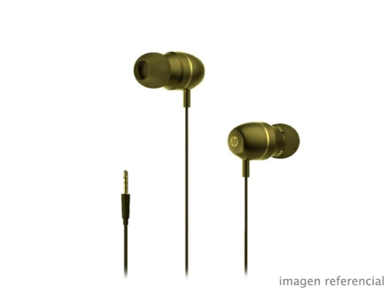Audifonos In-Ear HP DHH-3112 Gold Con Microfono y Control Volumen 2B289AA