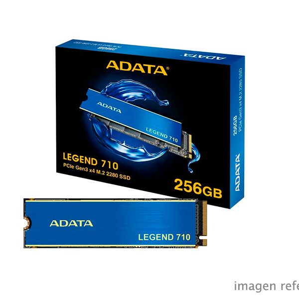 Unidad SSD ADATA Legend 710 256GB M.2 NVMe Gen3 1700MB/s ALEG-710-256GCS