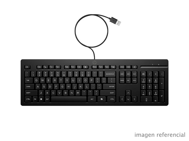 AY2Y7AA#ABM Teclado HP 125 G2 USB Negro AY2Y7AA#ABM