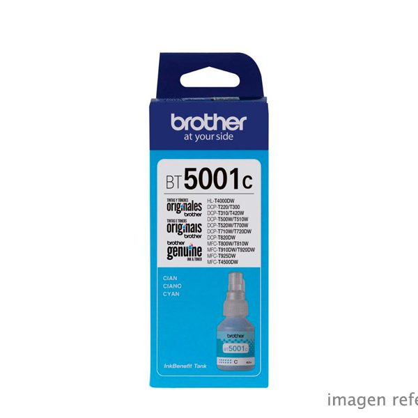 Tinta Brother BT5001C Cian DCP-T300W, T500W, T700W 5,000 páginas