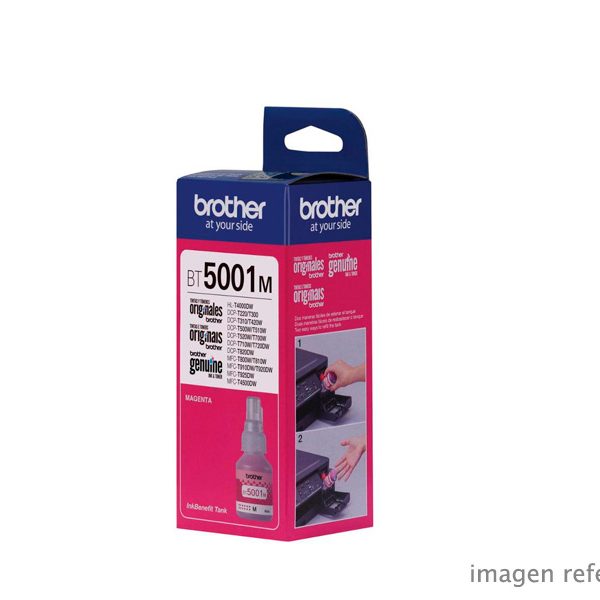 Tinta Brother BT5001M Magenta DCP-T300W, T500W, T700W 5,000 páginas