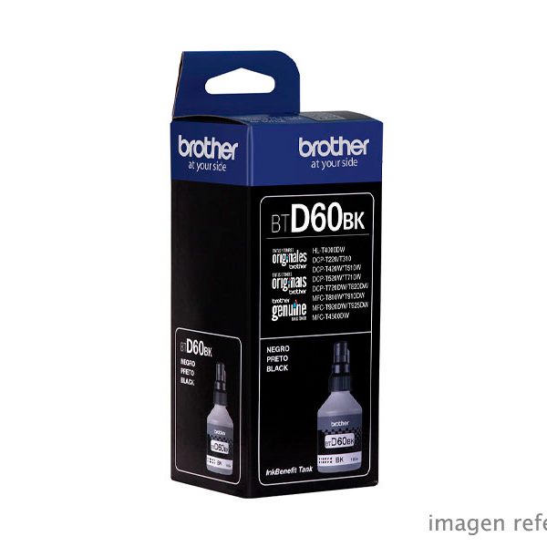 Tinta Brother BTD-60BK Negro DCP-T310, T510W, T710W 6,500 Páginas