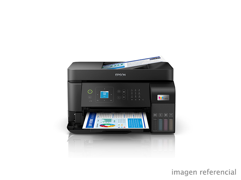 C11CK57301 Impresora Multifuncional Epson EcoTank L5590 Imprime Escanea Copia Fax USB LAN WiFi C11CK57301