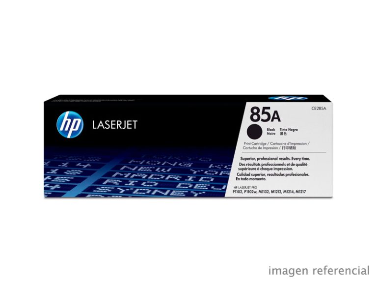 Toner HP CE285A 85A LaserJet Pro P1102W Negro 1,600 Páginas
